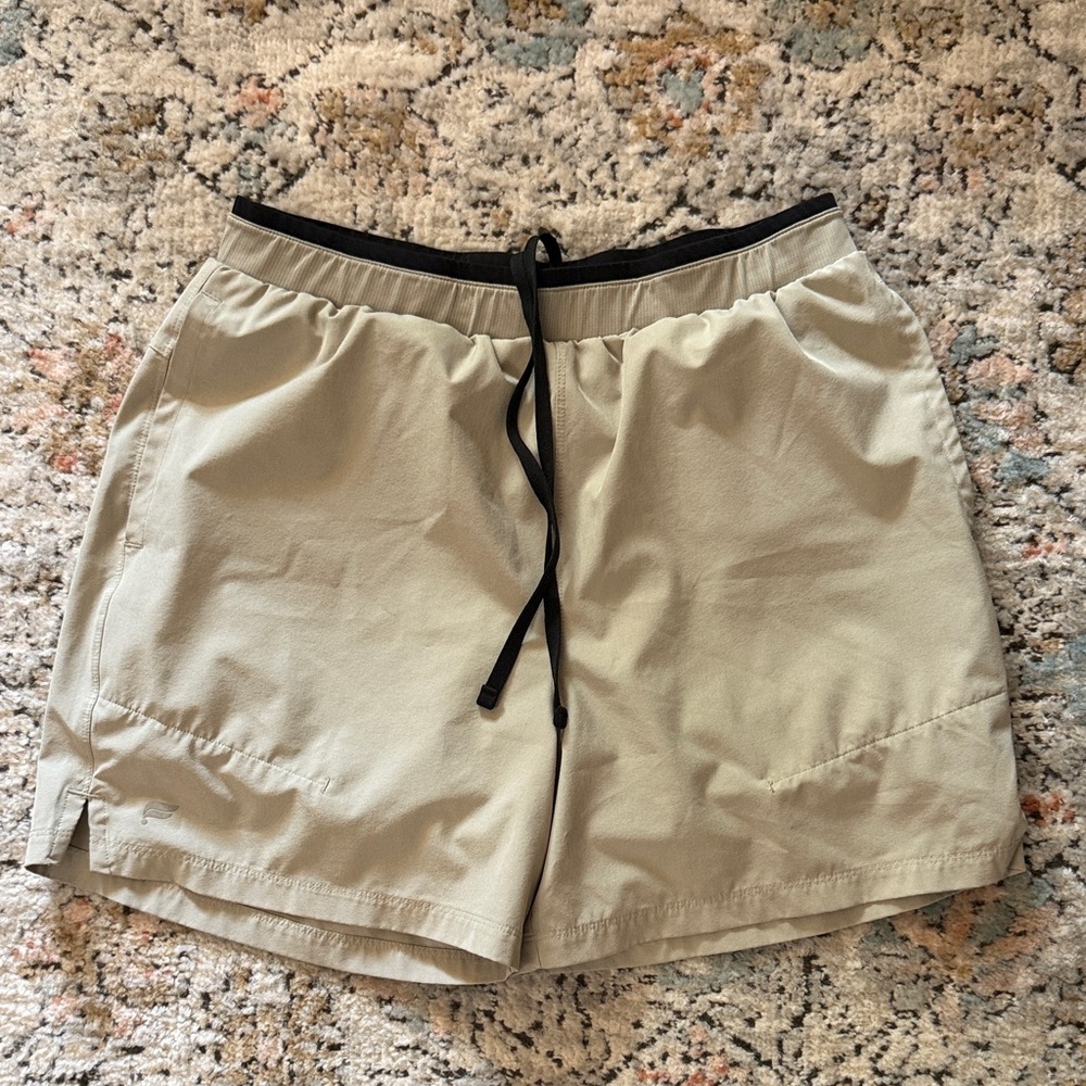 Fabletics Beige Drawstring Shorts